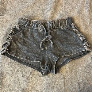 Vanilla Star Gray High Waist Shorts